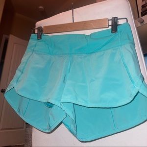 LULU LEMON- speed up shorts, short inseam
